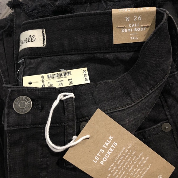 Madewell Cali Demi-Boot Jeans Chewed-Hem Tall - Picture 4 of 5